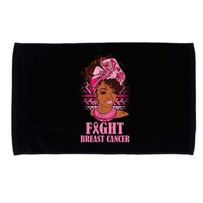 Fight Breast Cancer Awareness African American Microfiber Hand Towel