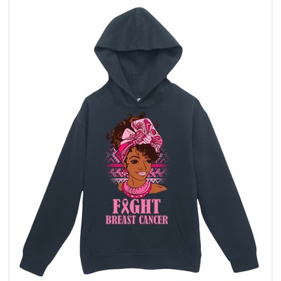 Fight Breast Cancer Awareness African American Urban Pullover Hoodie