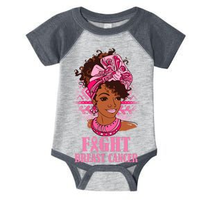 Fight Breast Cancer Awareness African American Infant Baby Jersey Bodysuit