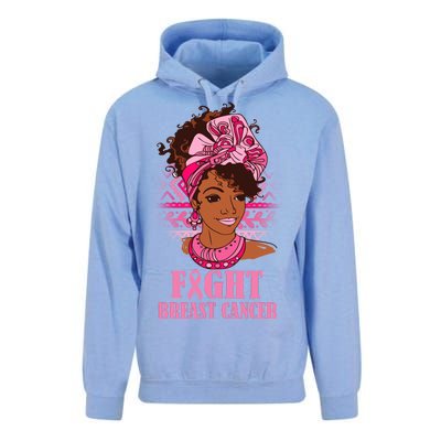 Fight Breast Cancer Awareness African American Unisex Surf Hoodie