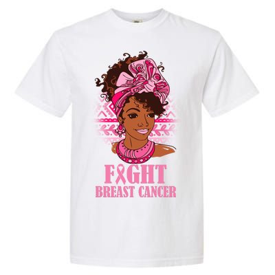 Fight Breast Cancer Awareness African American Garment-Dyed Heavyweight T-Shirt