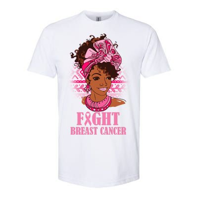 Fight Breast Cancer Awareness African American Softstyle CVC T-Shirt