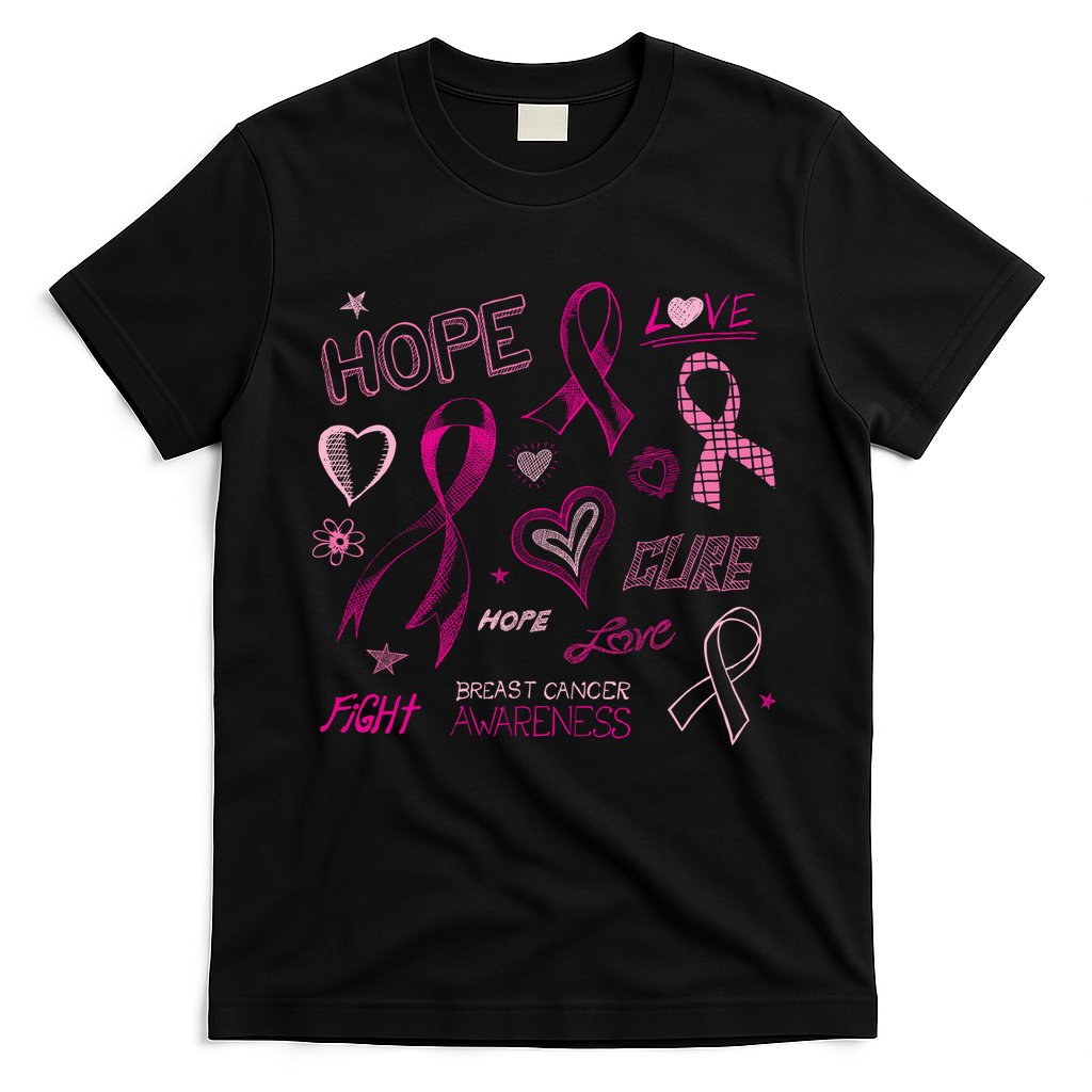 Fight Breast Cancer Awareness Ribbon T-Shirt