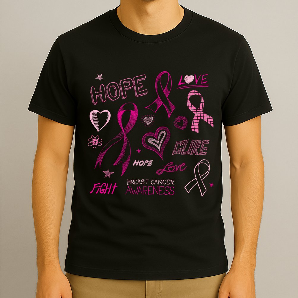 Fight Breast Cancer Awareness Ribbon T-Shirt
