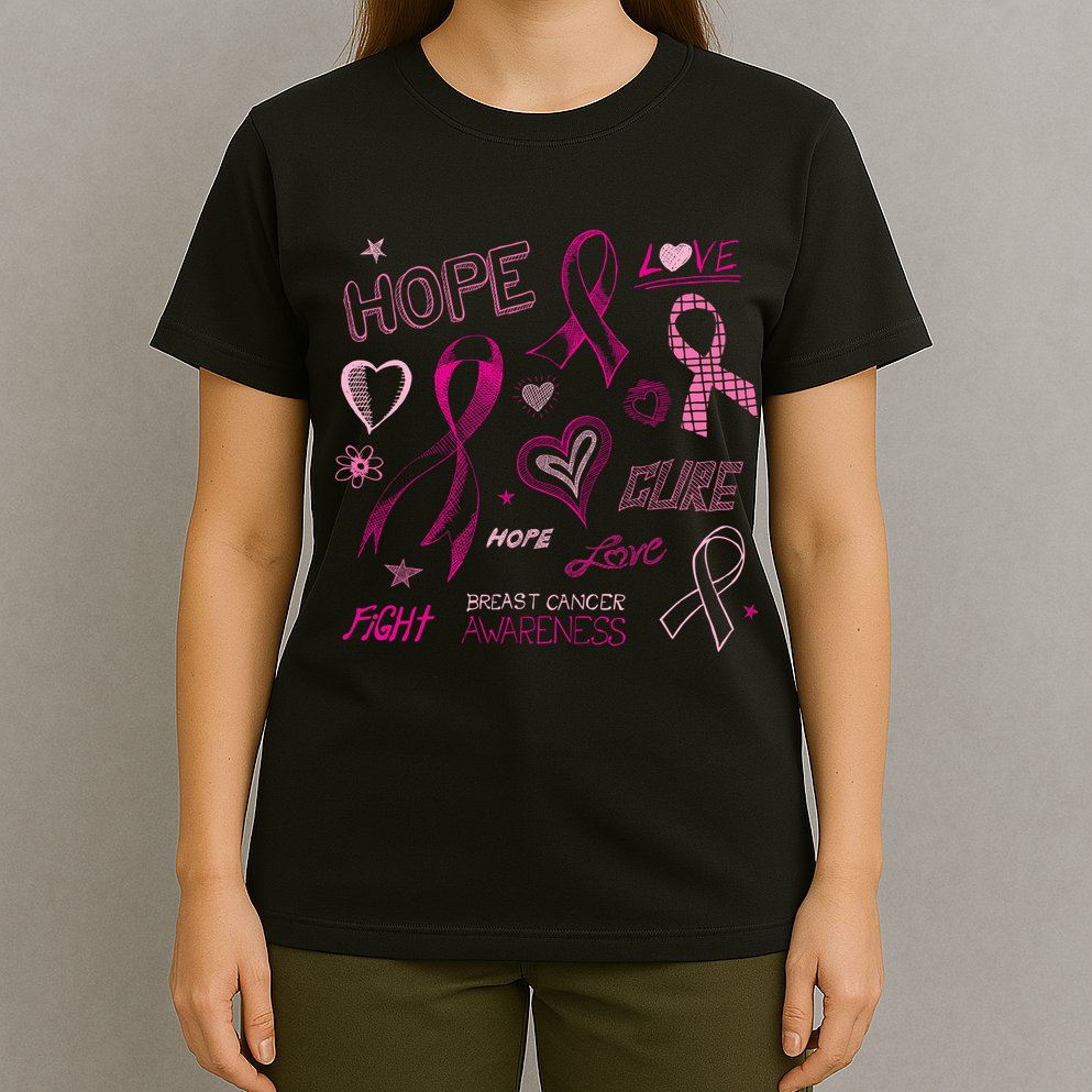 Fight Breast Cancer Awareness Ribbon T-Shirt