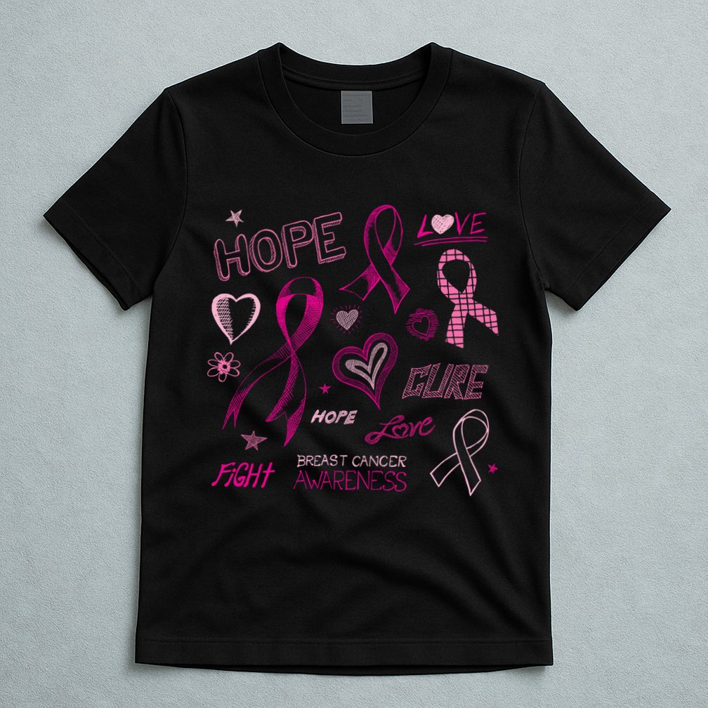 Fight Breast Cancer Awareness Ribbon T-Shirt