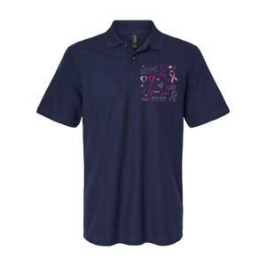 Fight Breast Cancer Awareness Ribbon Softstyle Adult Sport Polo