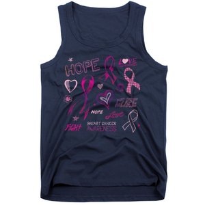 Fight Breast Cancer Awareness Ribbon Tank Top