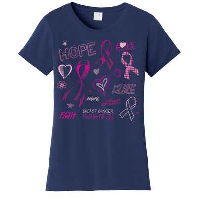 Fight Breast Cancer Awareness Ribbon Women's T-Shirt