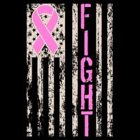 Fight Breast Cancer Awareness USA Flag Ribbon Mug