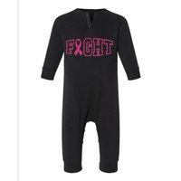 Fight Breast Cancer Logo Infant Fleece One Piece