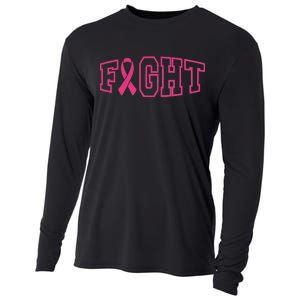 Fight Breast Cancer Logo Cooling Performance Long Sleeve Crew