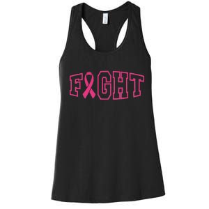 Fight Breast Cancer Logo Women's Racerback Tank