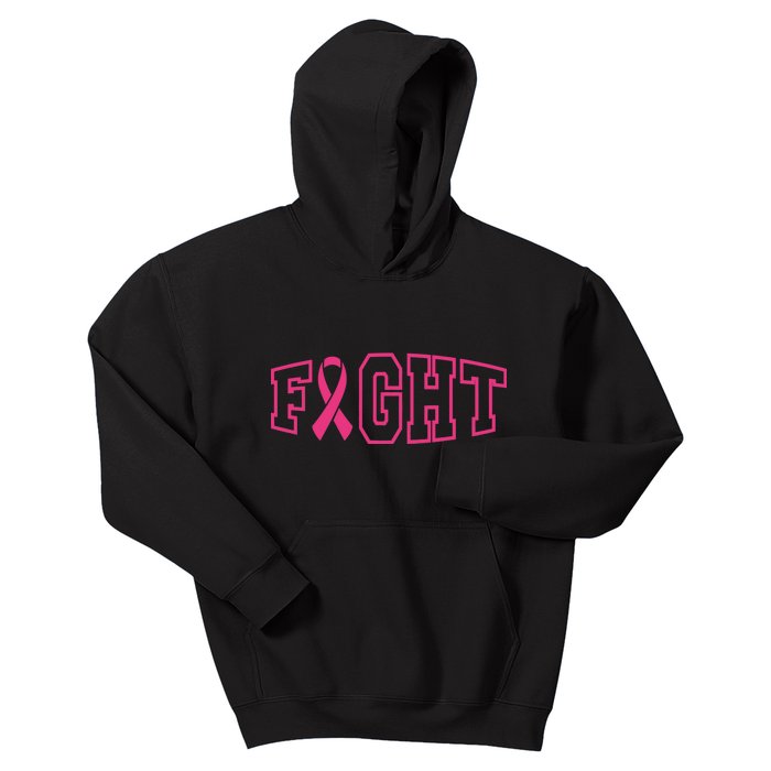 Fight Breast Cancer Logo Kids Hoodie