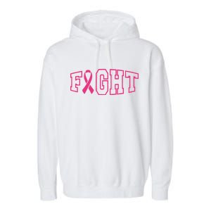 Fight Breast Cancer Logo Garment-Dyed Fleece Hoodie