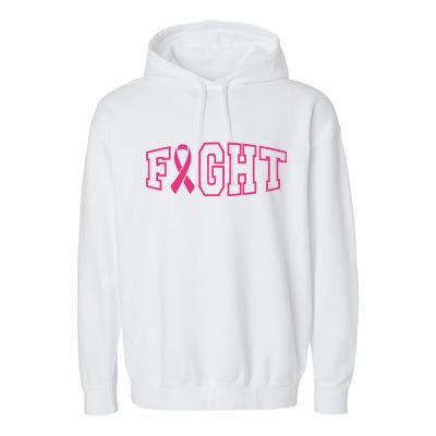 Fight Breast Cancer Logo Garment-Dyed Fleece Hoodie