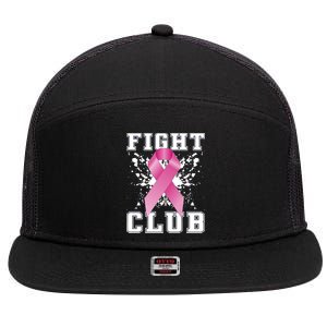 Fight Club Breast Cancer 7 Panel Mesh Trucker Snapback Hat