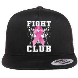 Fight Club Breast Cancer Flat Bill Trucker Hat