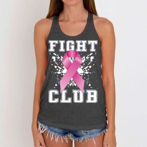 Fight Club Breast Cancer Women's Knotted Racerback Tank