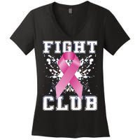 Fight Club Breast Cancer Women's V-Neck T-Shirt