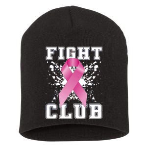 Fight Club Breast Cancer Short Acrylic Beanie