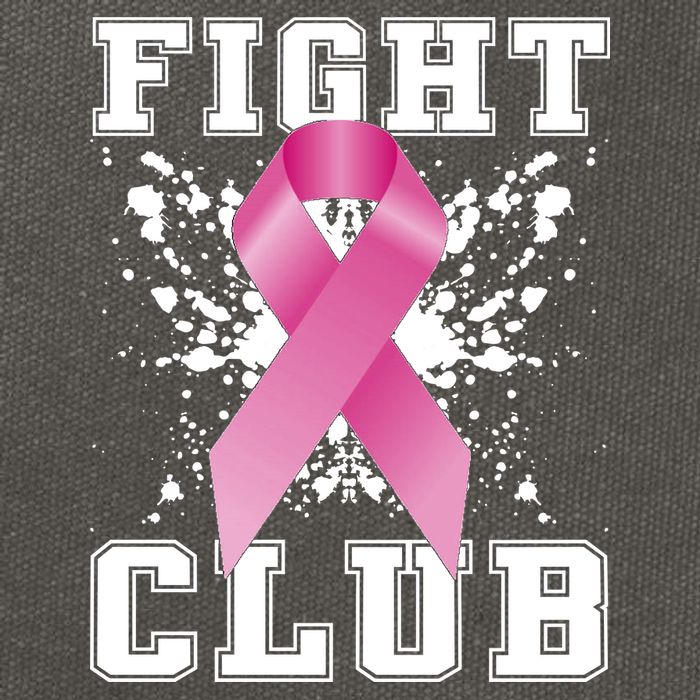 Fight Club Breast Cancer Cotton Canvas Backpack