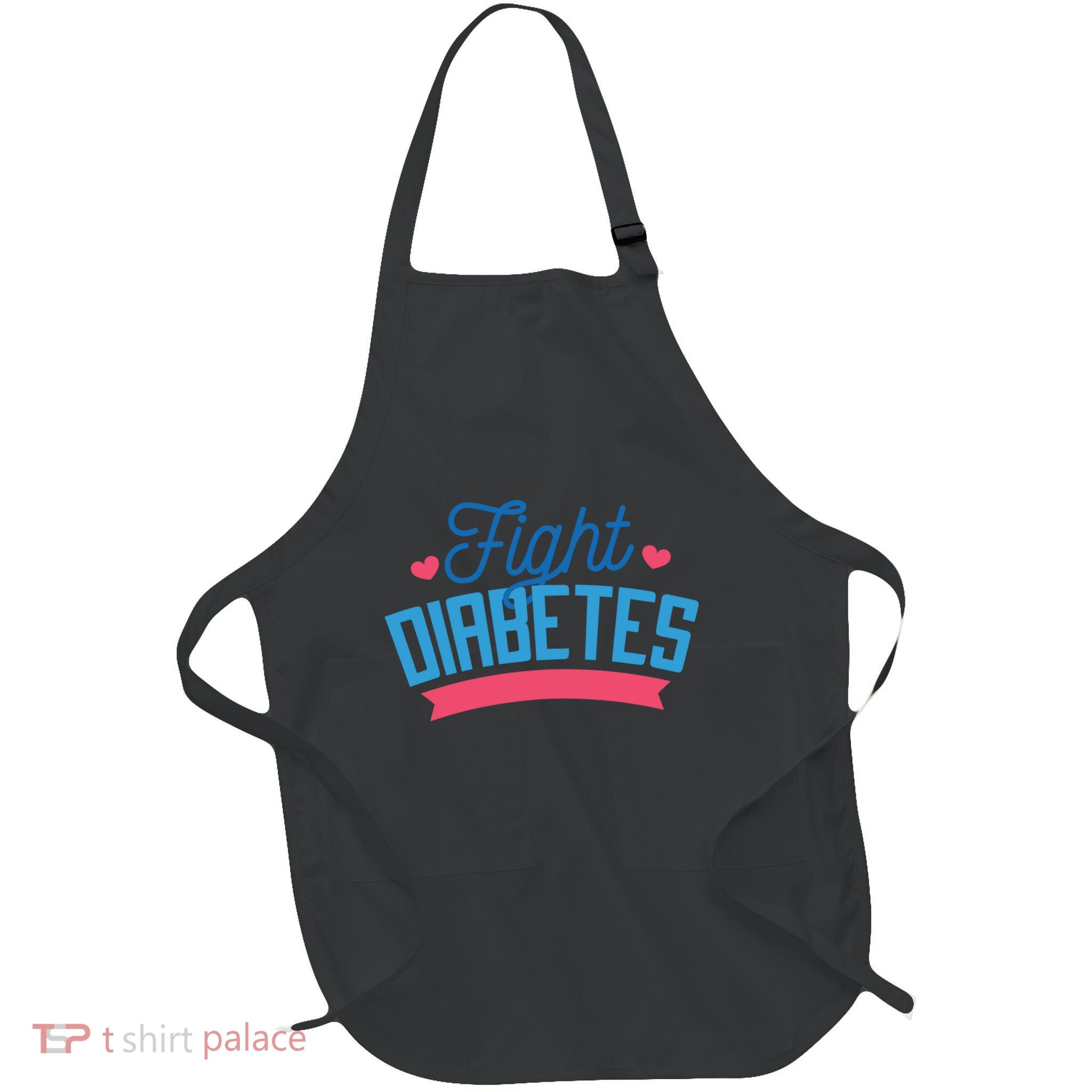 Fight Diabetes Full-Length Apron With Pockets
