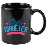 Fight Diabetes 11oz C Handle Ceramic Mug