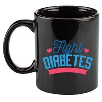 Fight Diabetes 11oz C Handle Ceramic Mug