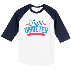 Fight Diabetes Baseball Sleeve Shirt