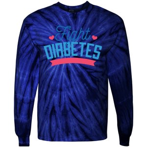 Fight Diabetes Tie-Dye Long Sleeve Shirt