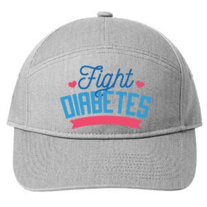 Fight Diabetes 7-Panel Snapback Hat