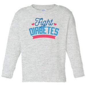 Fight Diabetes Toddler Long Sleeve Shirt