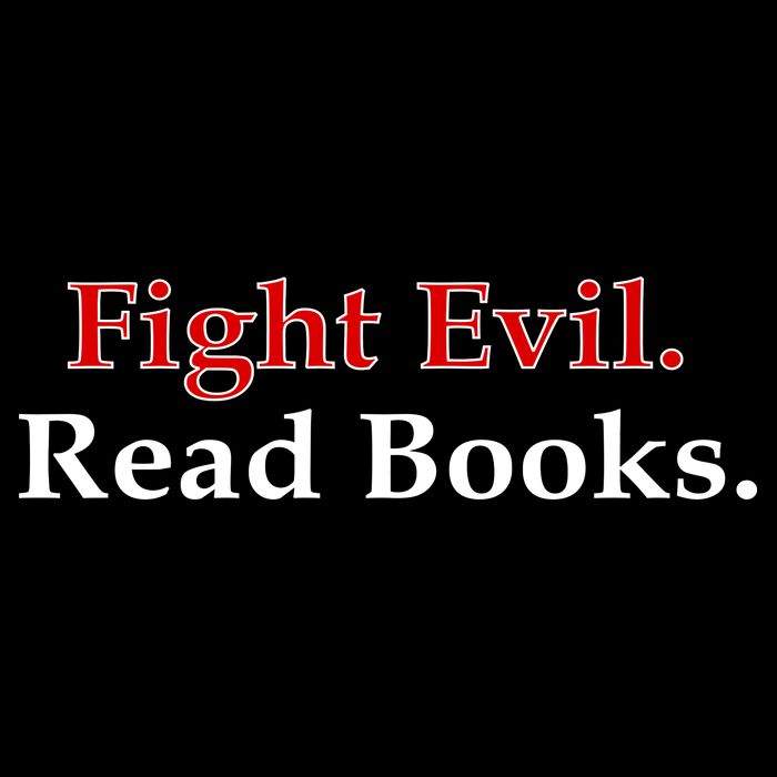 Fight Evil Read Books Apron