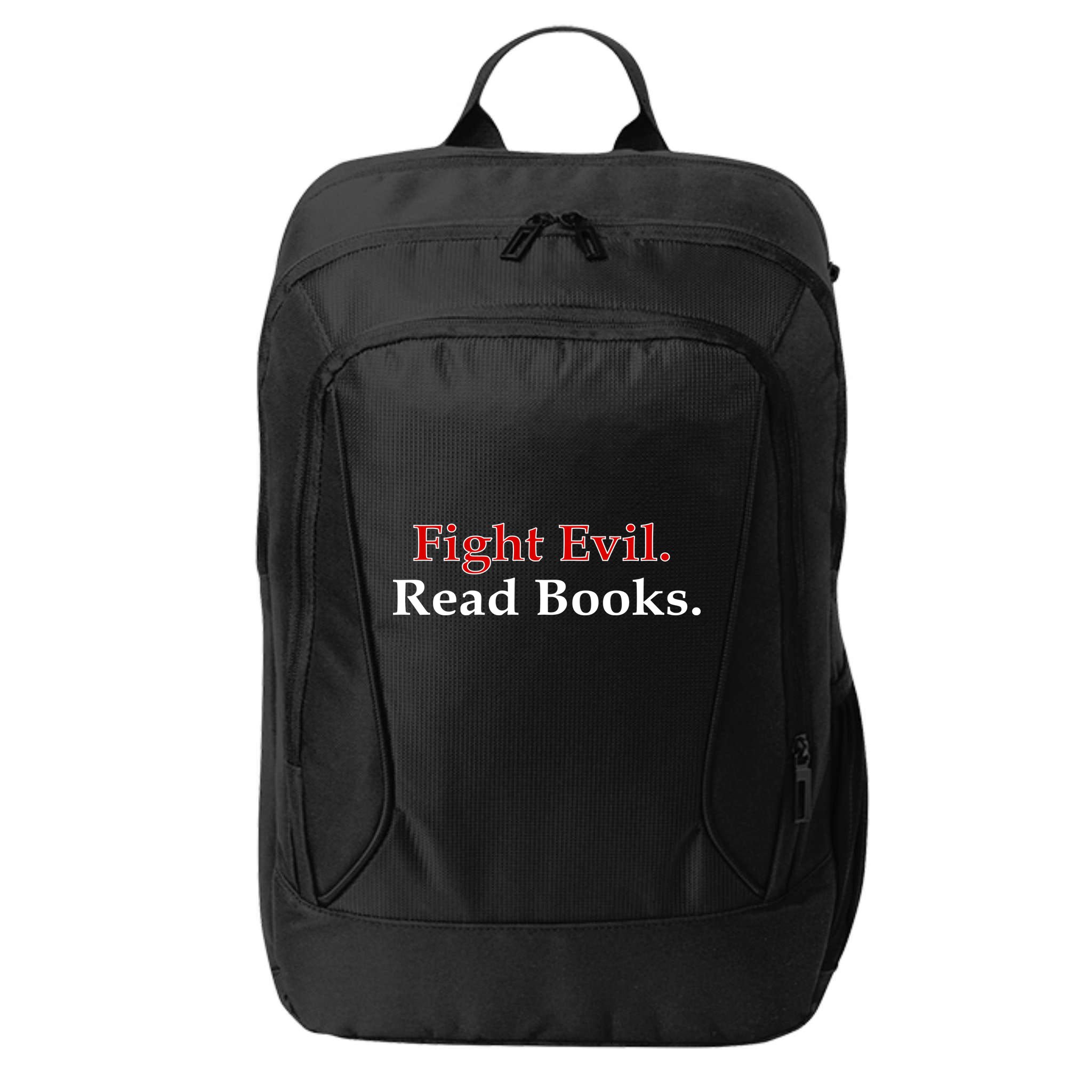 Fight Evil Read Books City Backpack
