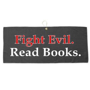 Fight Evil Read Books Large Microfiber Waffle Golf Towel