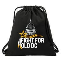 Fight For Old DC Drawstring Bag