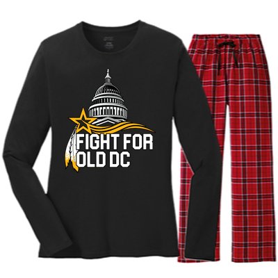 Fight For Old DC Women's Long Sleeve Flannel Pajama Set 