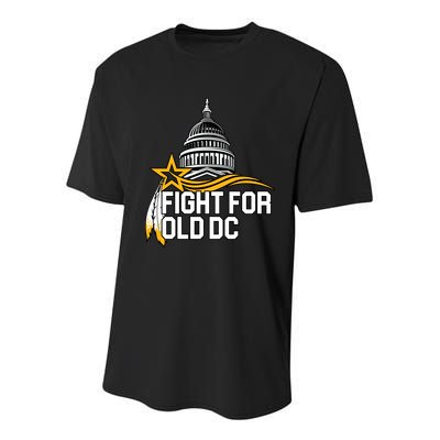 Fight For Old DC Youth Performance Sprint T-Shirt