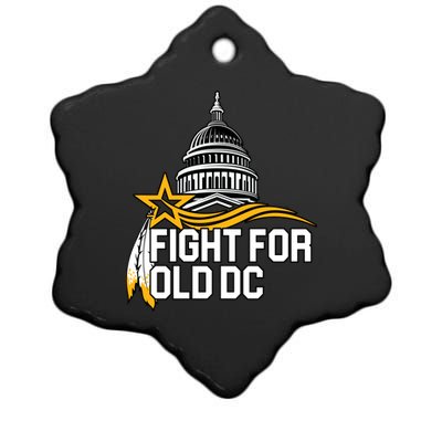 Fight For Old DC Ceramic Star Ornament