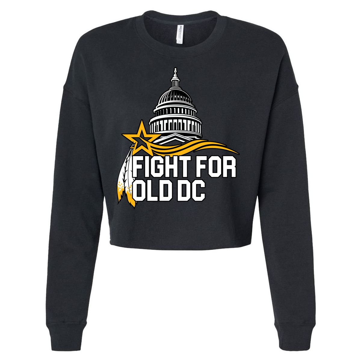Fight For Old DC Cropped Pullover Crew