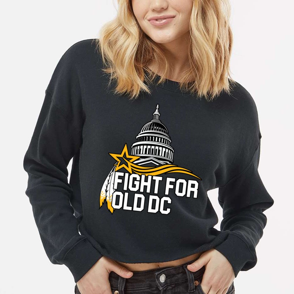 Fight For Old DC Cropped Pullover Crew