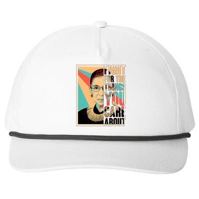 Fight For The Things You Care About Ruth Ginsburg Tribute Snapback Five-Panel Rope Hat