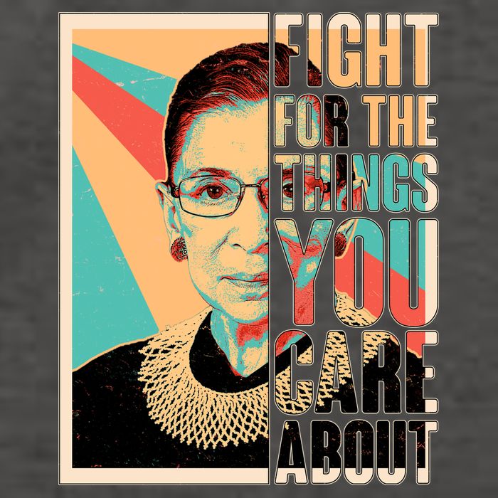 Fight For The Things You Care About Ruth Ginsburg Tribute Vector Backpack