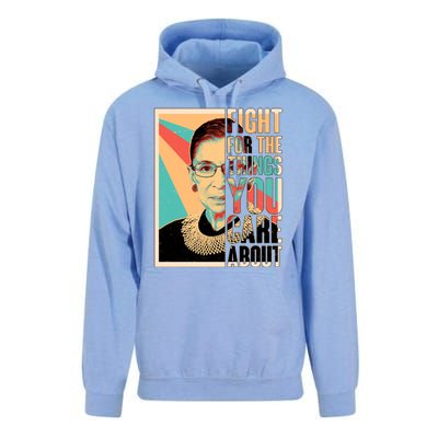 Fight For The Things You Care About Ruth Ginsburg Tribute Unisex Surf Hoodie