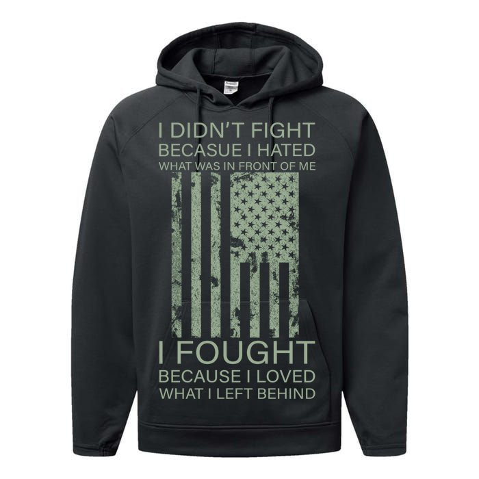 Fight For Your Loved Ones Veteran Performance Fleece Hoodie