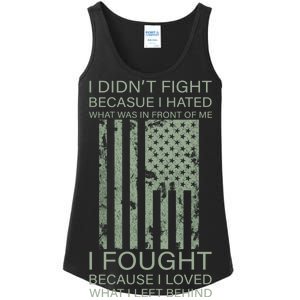 Fight For Your Loved Ones Veteran Ladies Essential Tank