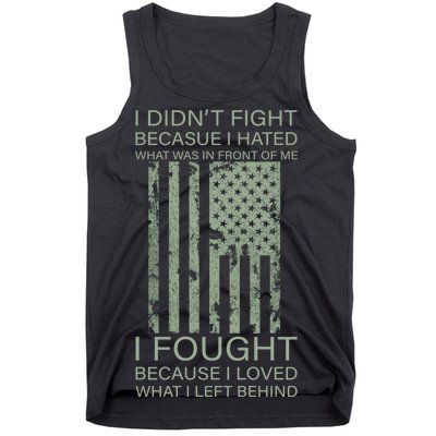 Fight For Your Loved Ones Veteran Tank Top