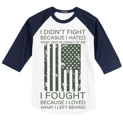 Fight For Your Loved Ones Veteran Baseball Sleeve Shirt