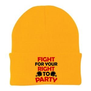 Fight For Your Right To Party KC Football Knit Cap Winter Beanie